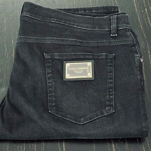 Dolce & Gabbana Charcoal Black Men's Jeans